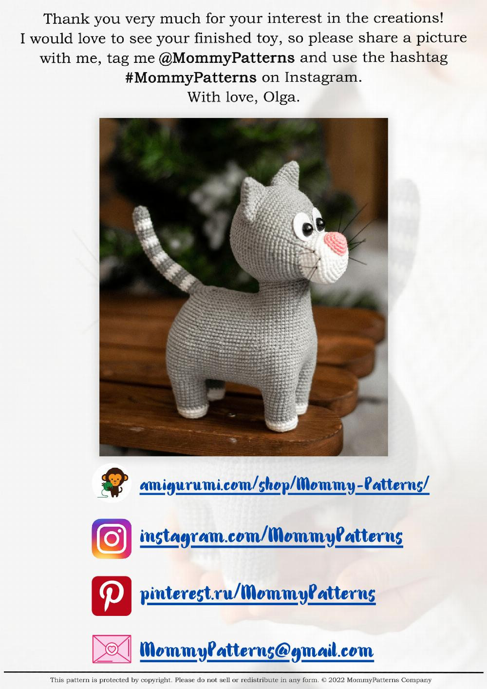 crochet pattern kitty lilly