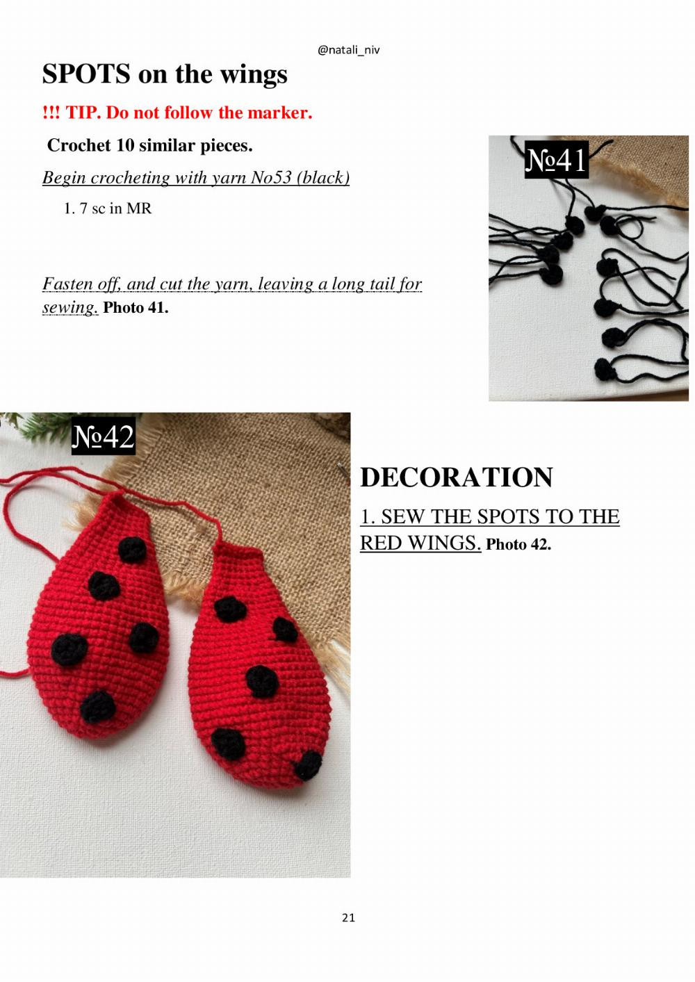 CROCHET PATTERN LADYBUG BETTY