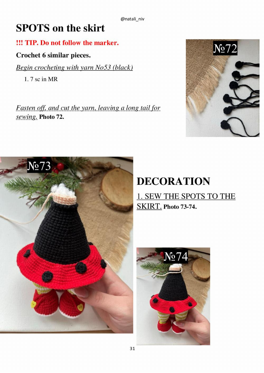 CROCHET PATTERN LADYBUG BETTY