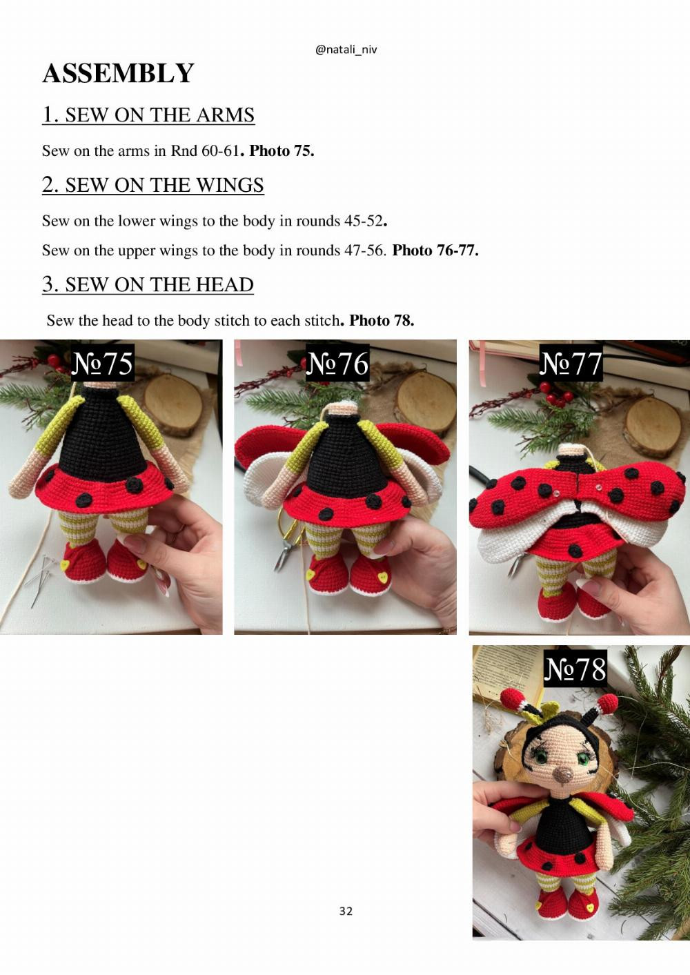 CROCHET PATTERN LADYBUG BETTY