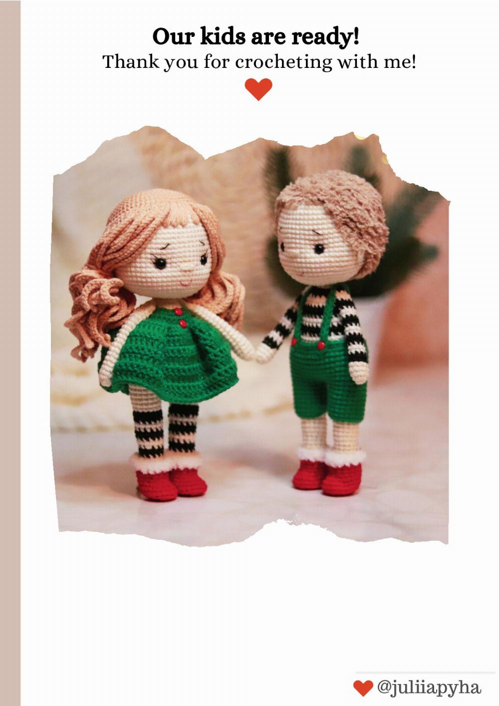 Crochet Pattern of Christmas Kids