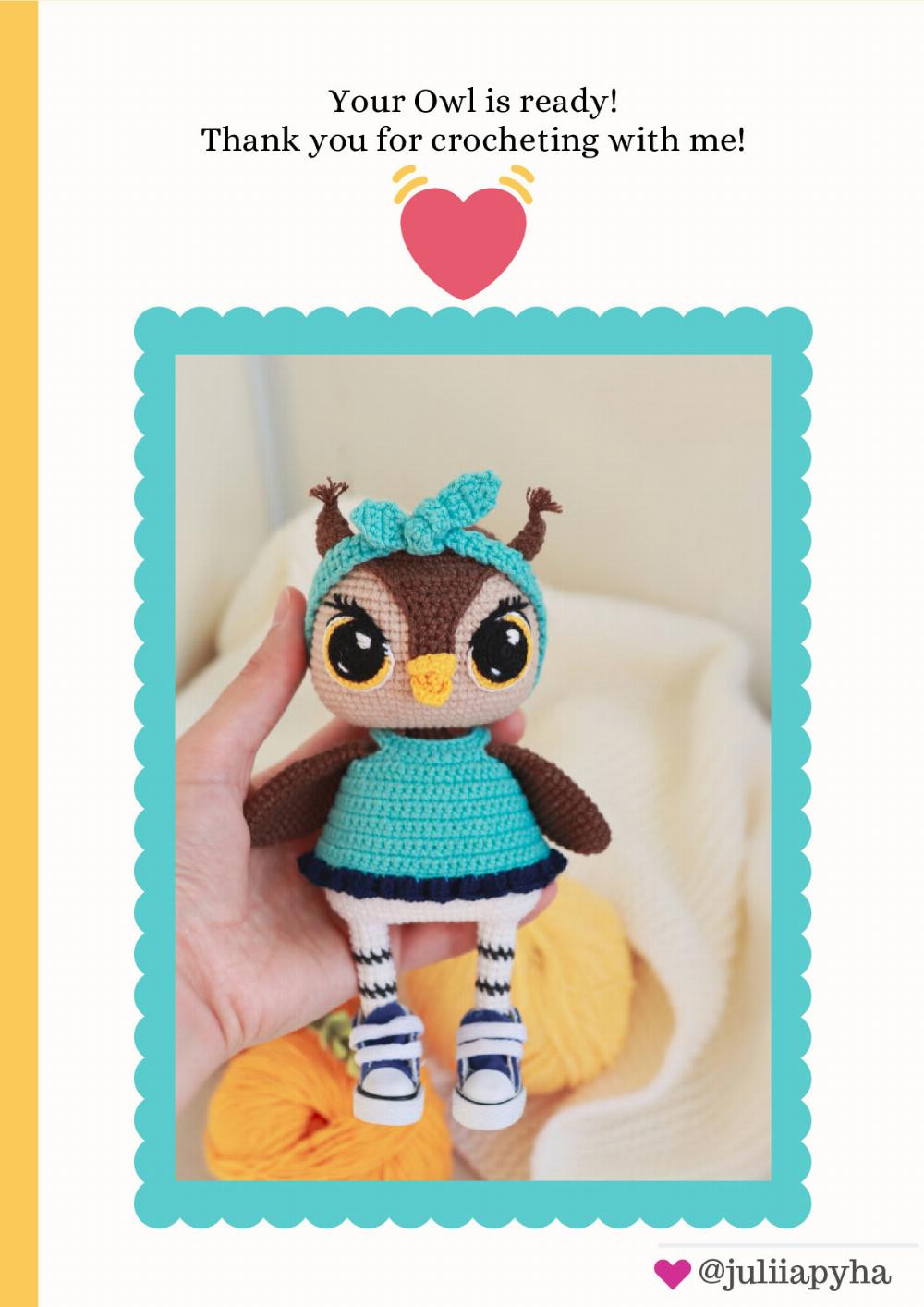 Crochet Pattern Owl Lola