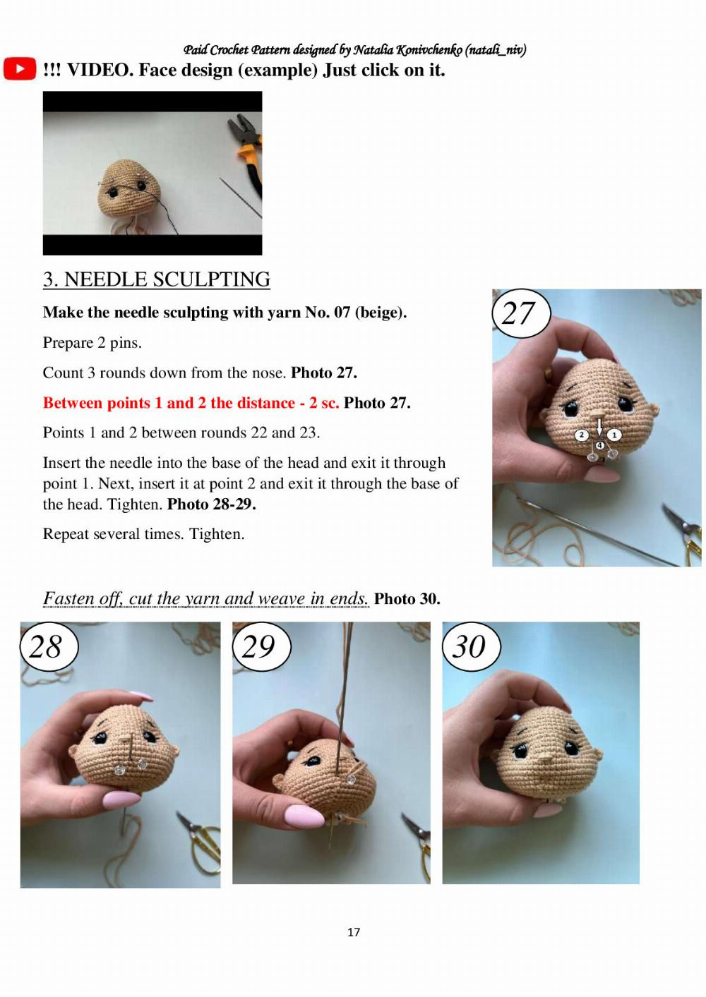 CROCHET PATTERN PIRATE doll