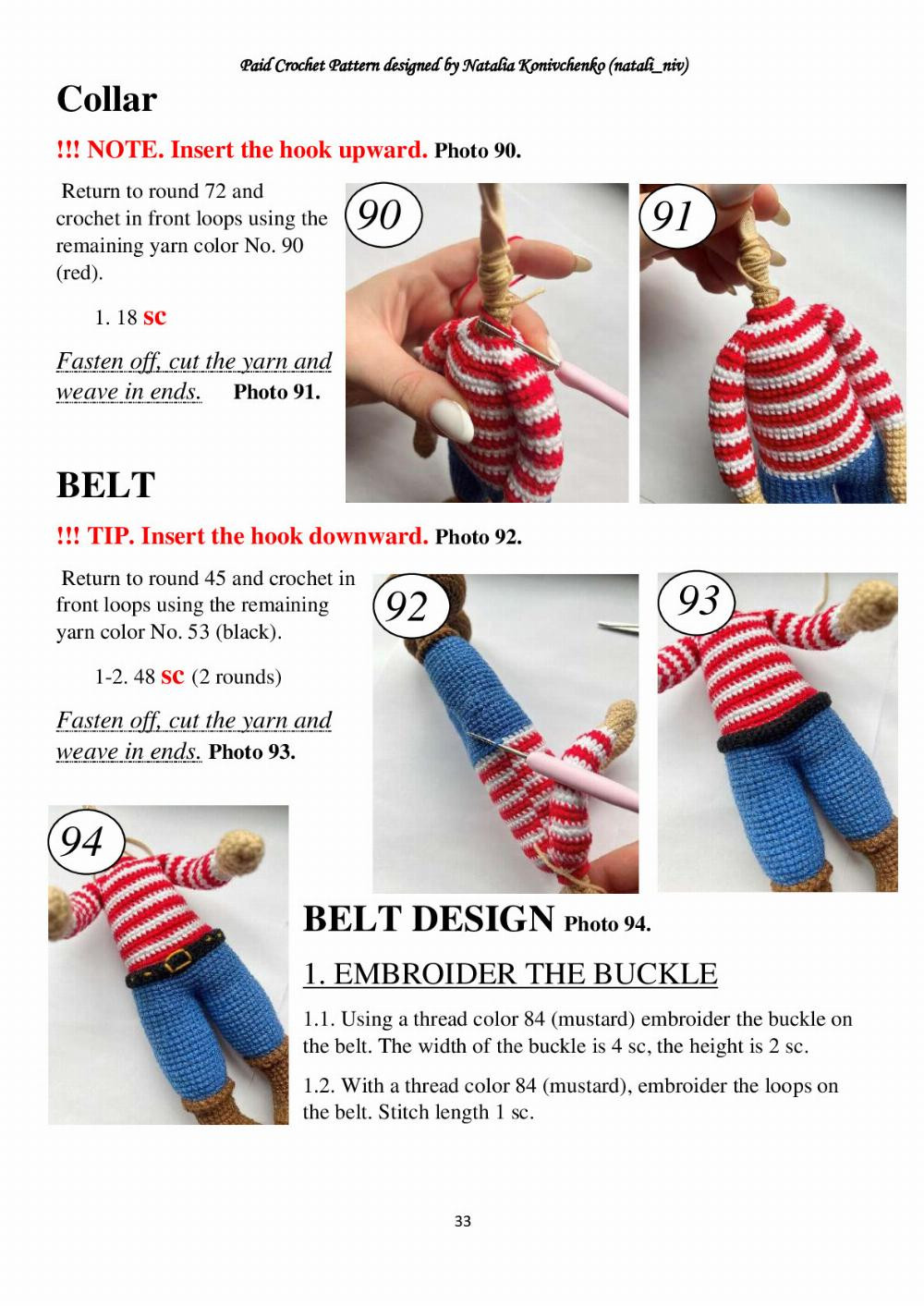 CROCHET PATTERN PIRATE doll