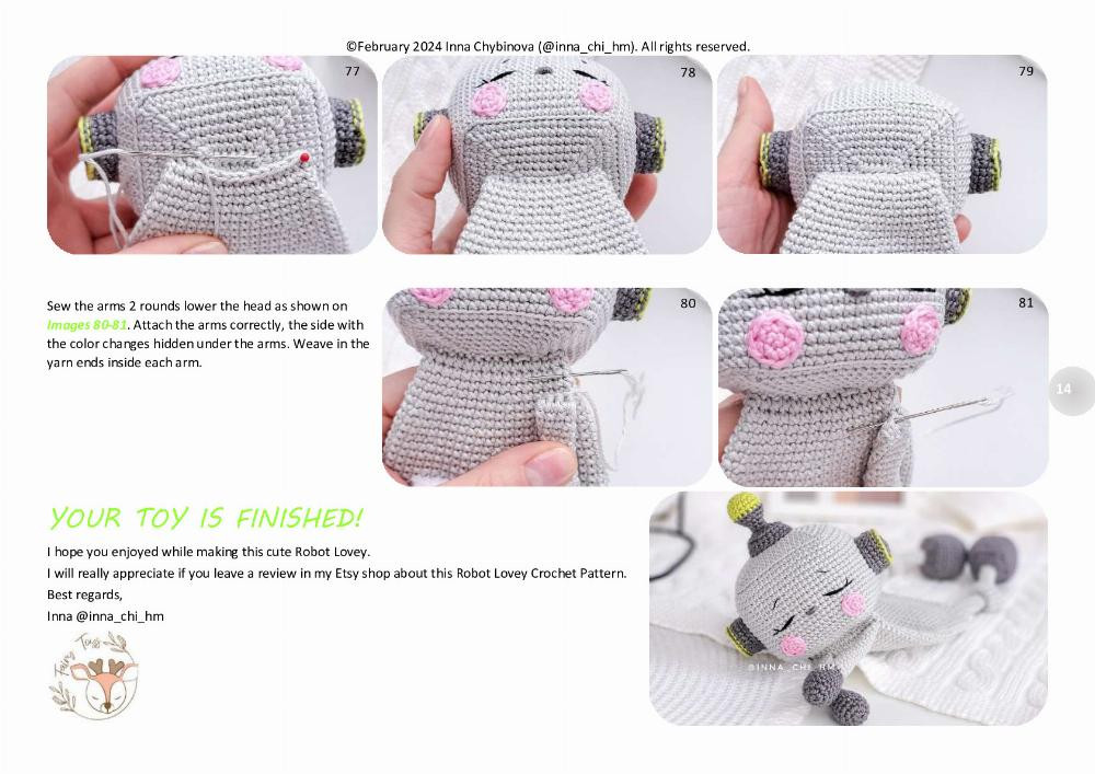 Crochet pattern “Robot Lovey”