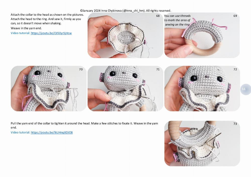 Crochet pattern “Robot rattle”