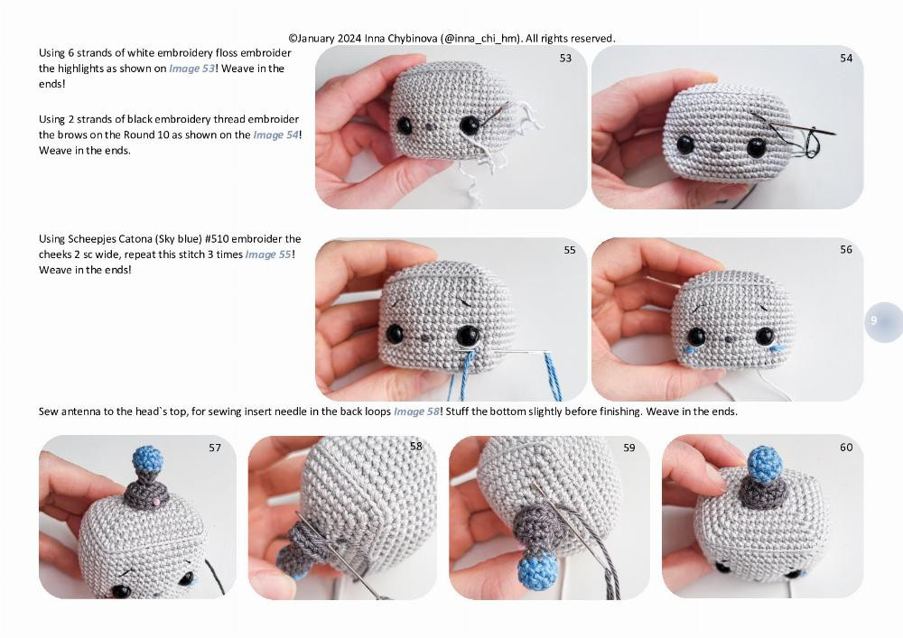 Crochet pattern “Robot rattle”