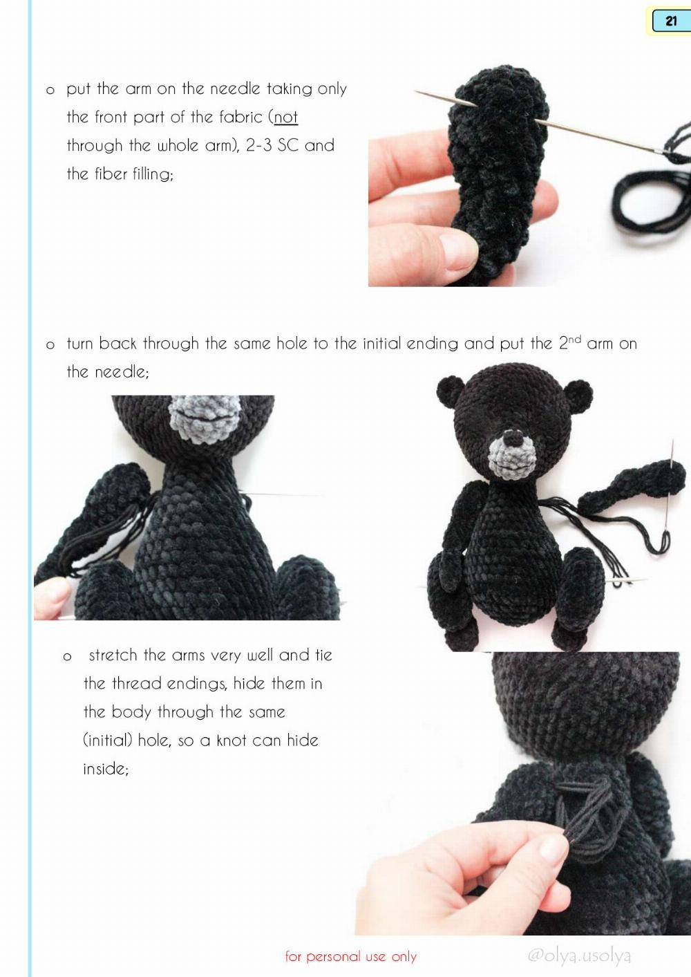 Crochet Pattern Skunk Flo