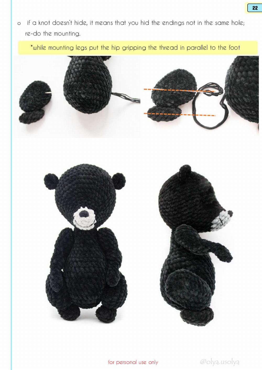 Crochet Pattern Skunk Flo