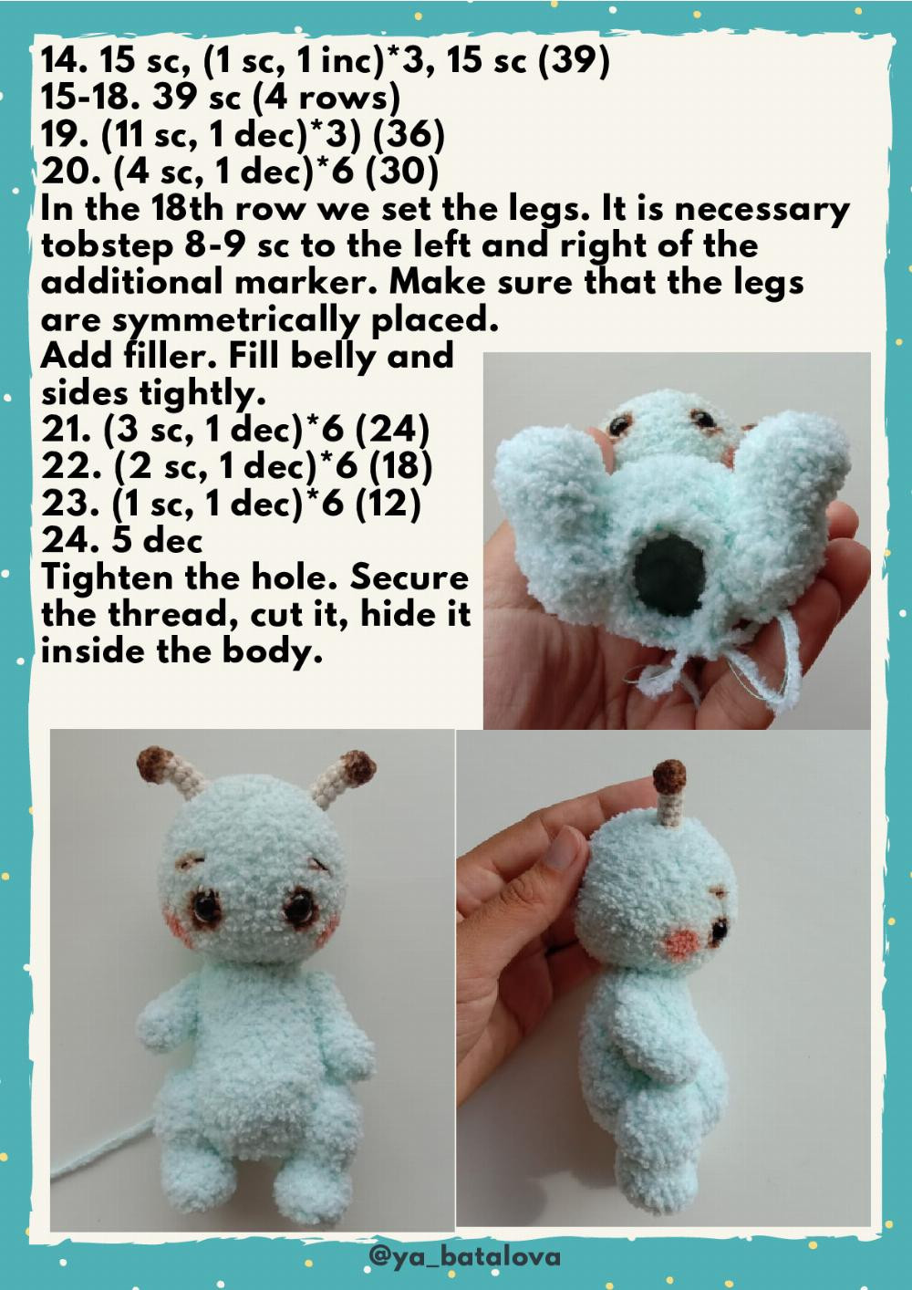 Crochet pattern "Snail – traveler"