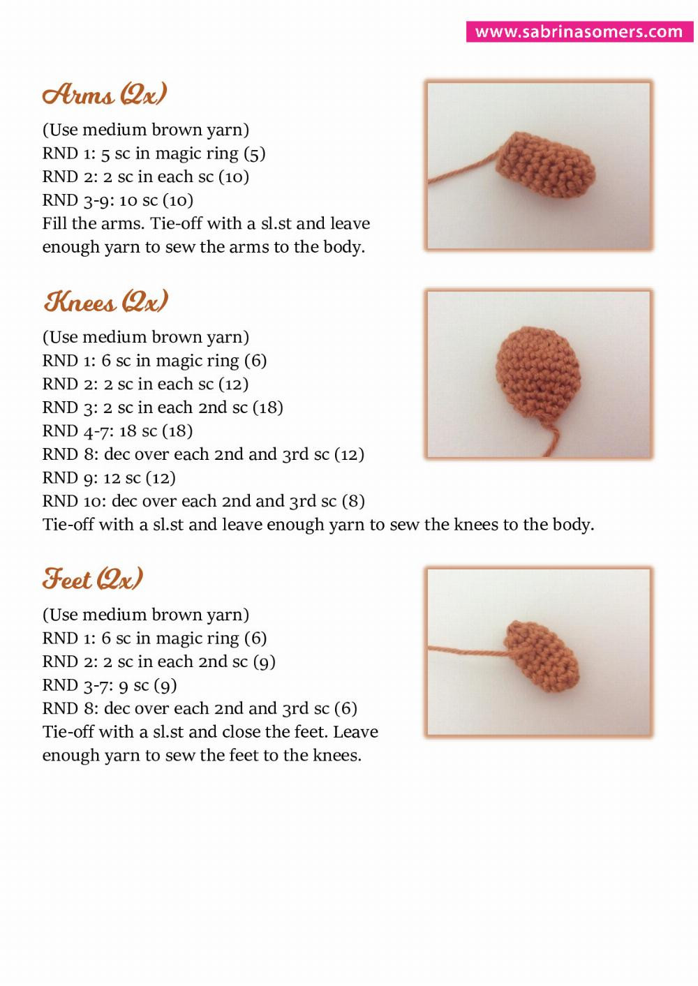 crochet pattern squirrel acorn