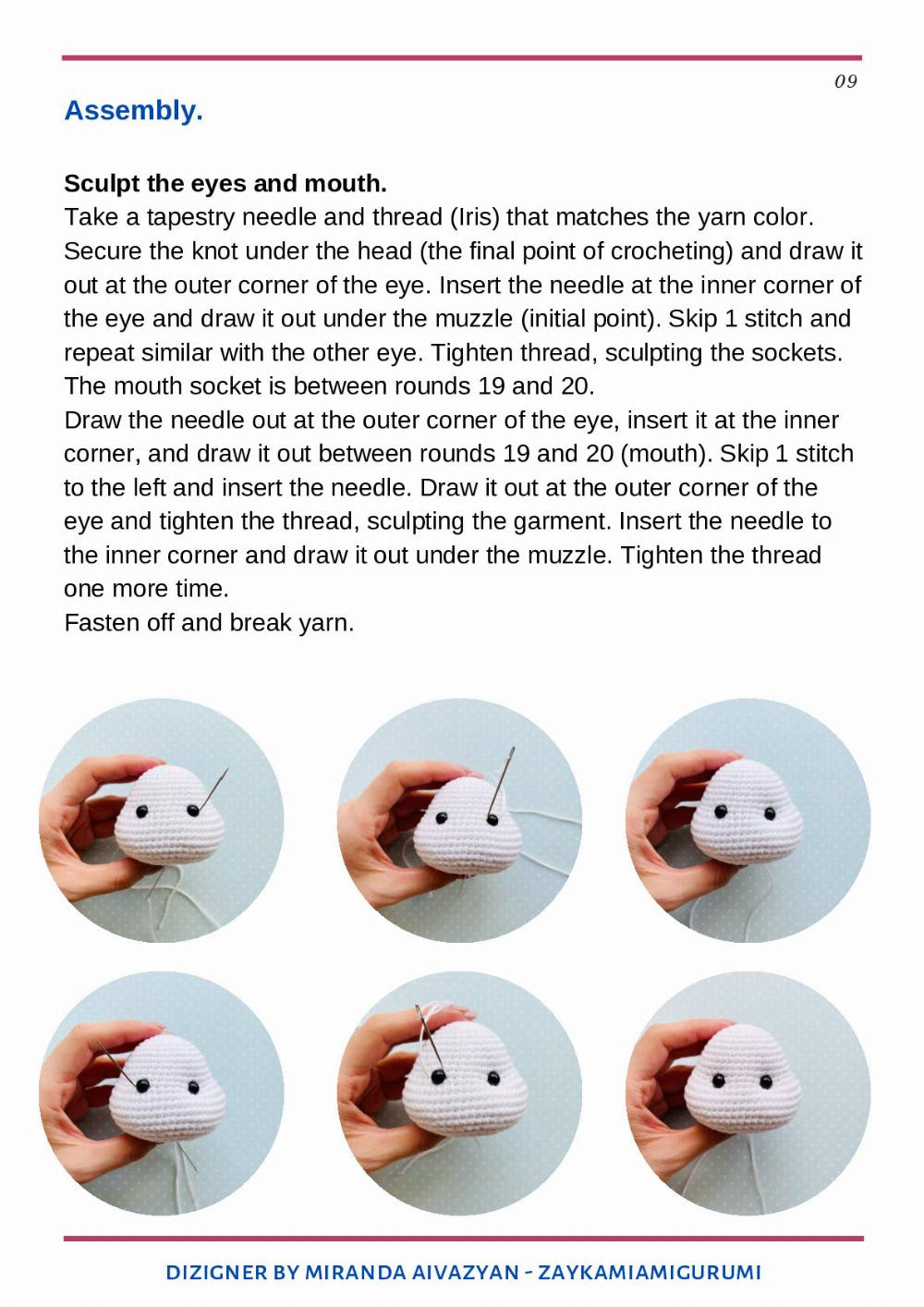 Crochet pattern The snowman rattle