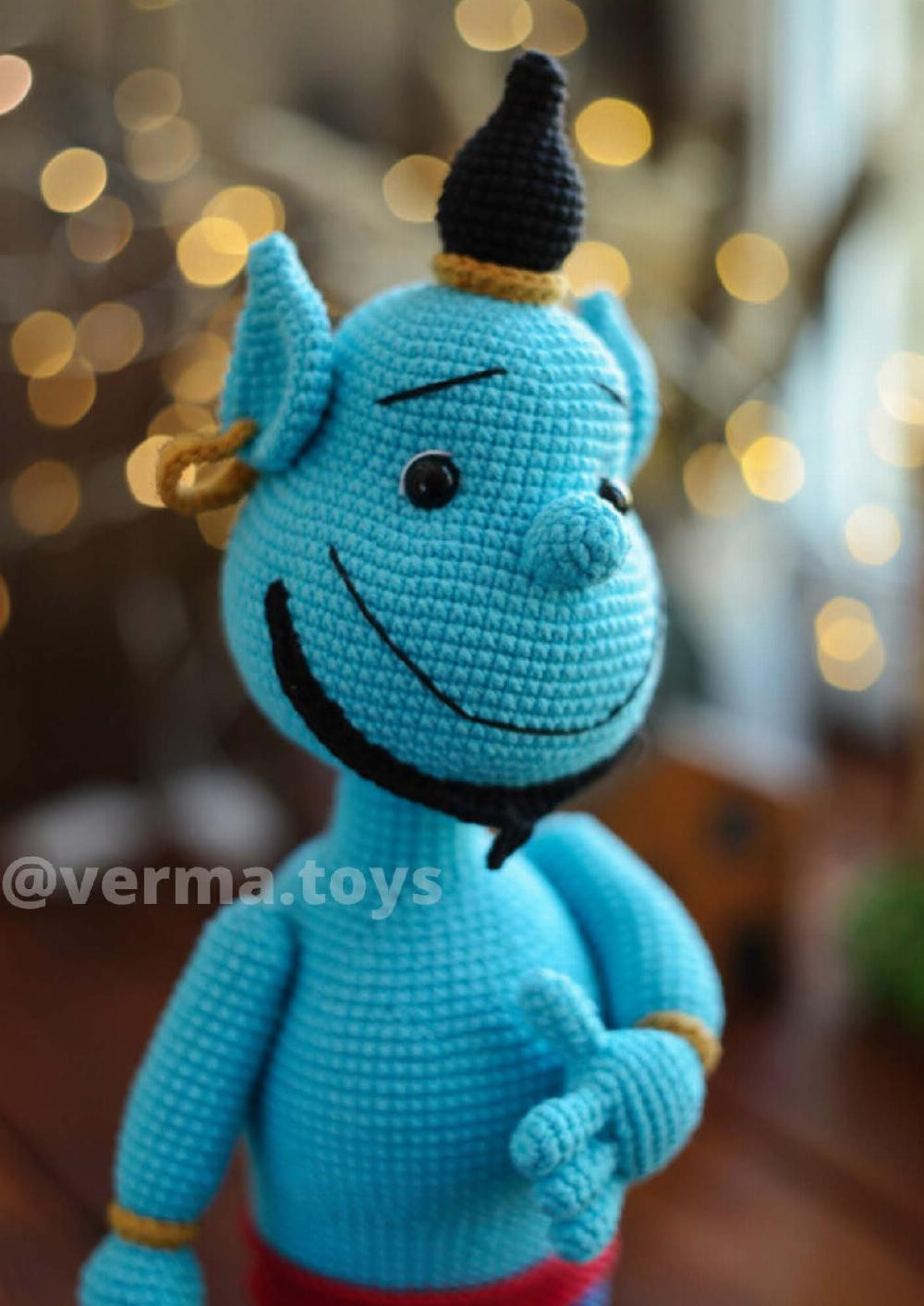 crochet pattern toy doll genie