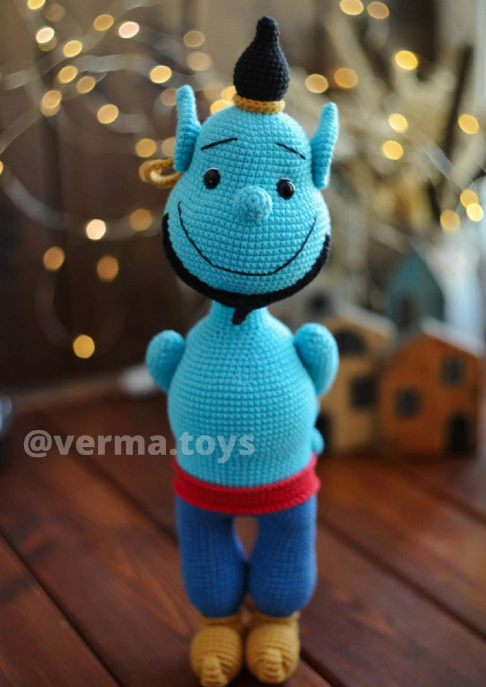 crochet pattern toy doll genie