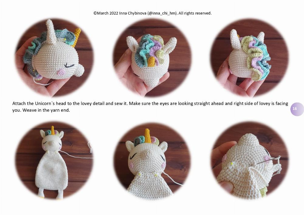 Crochet pattern “Unicorn Lovey”