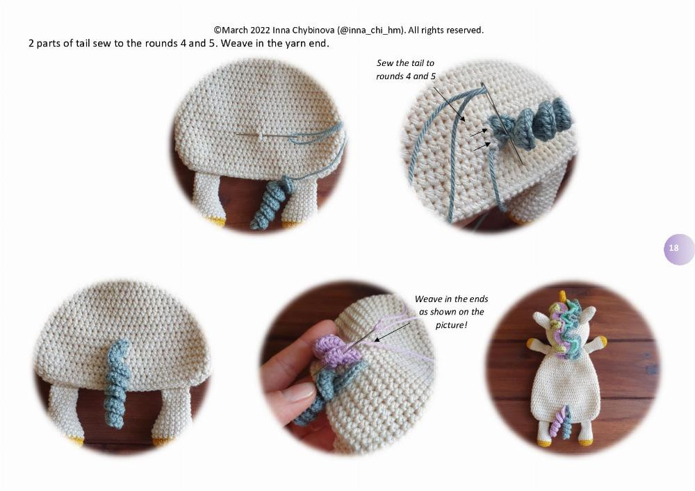 Crochet pattern “Unicorn Lovey”