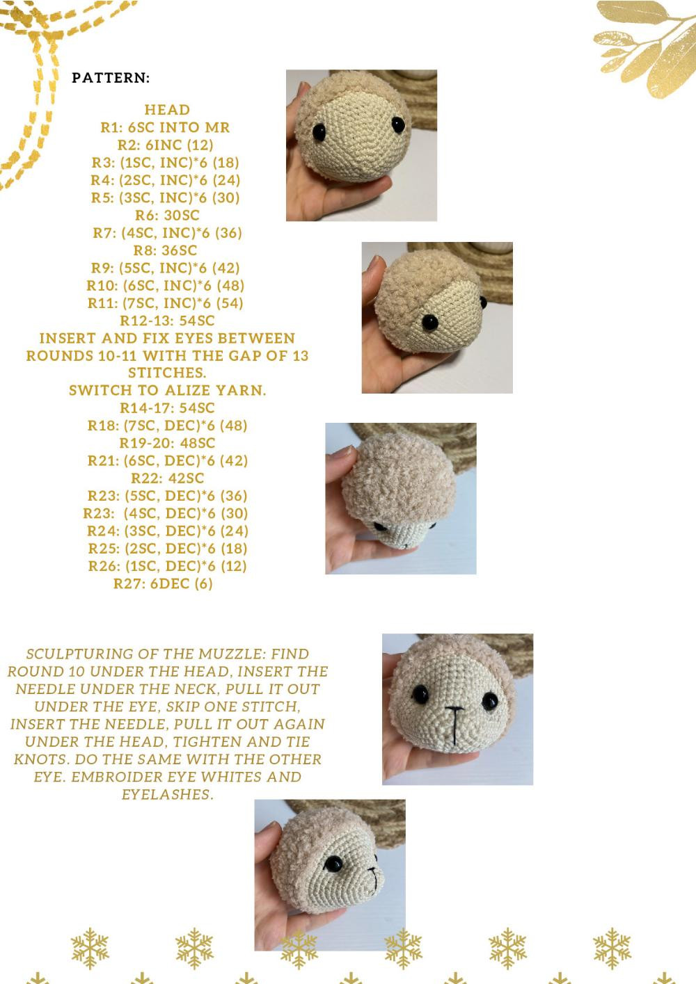 crochet pattern WENDY THE SHEEP