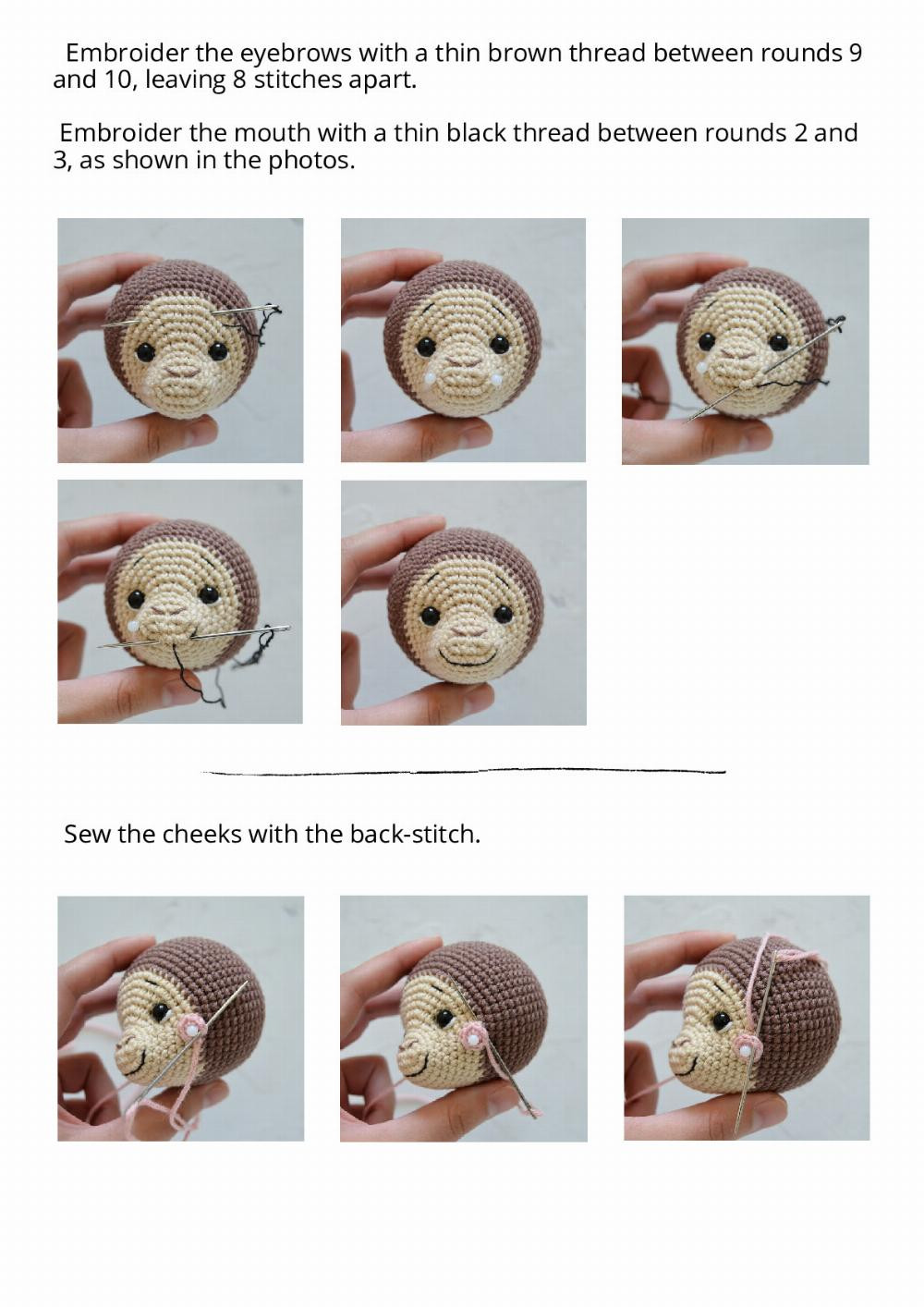 CROCHET TOY PATTERN Charlie The Monkey