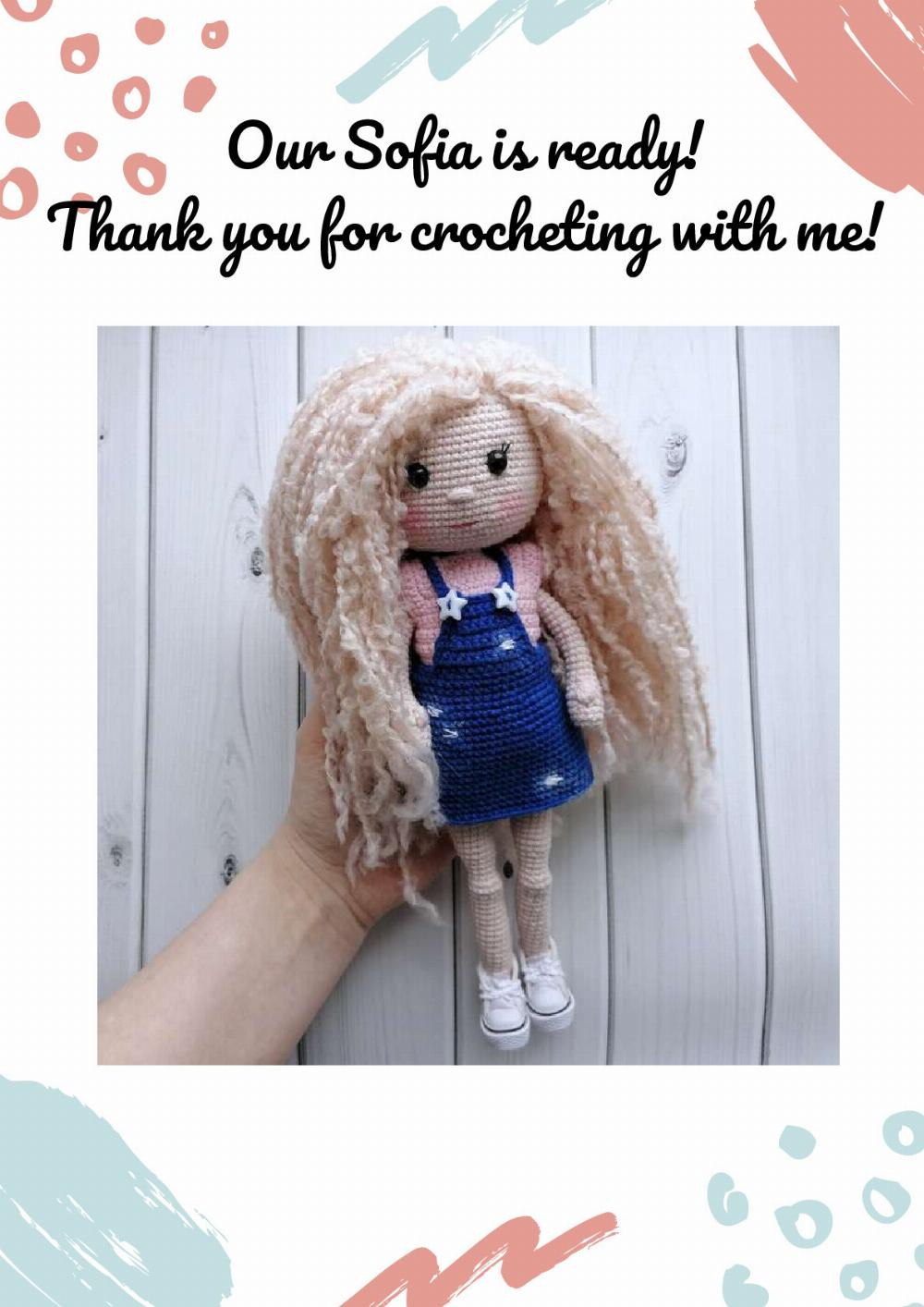 Crochet Toy Pattern Doll Sofia