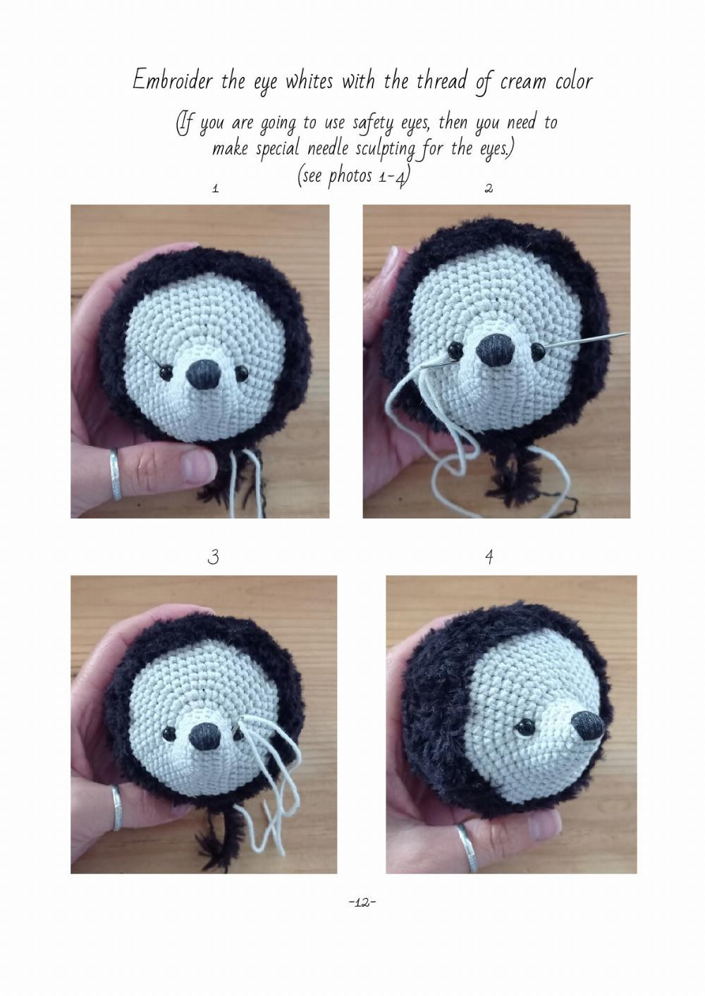 Crochet toy pattern "Hedgehog"