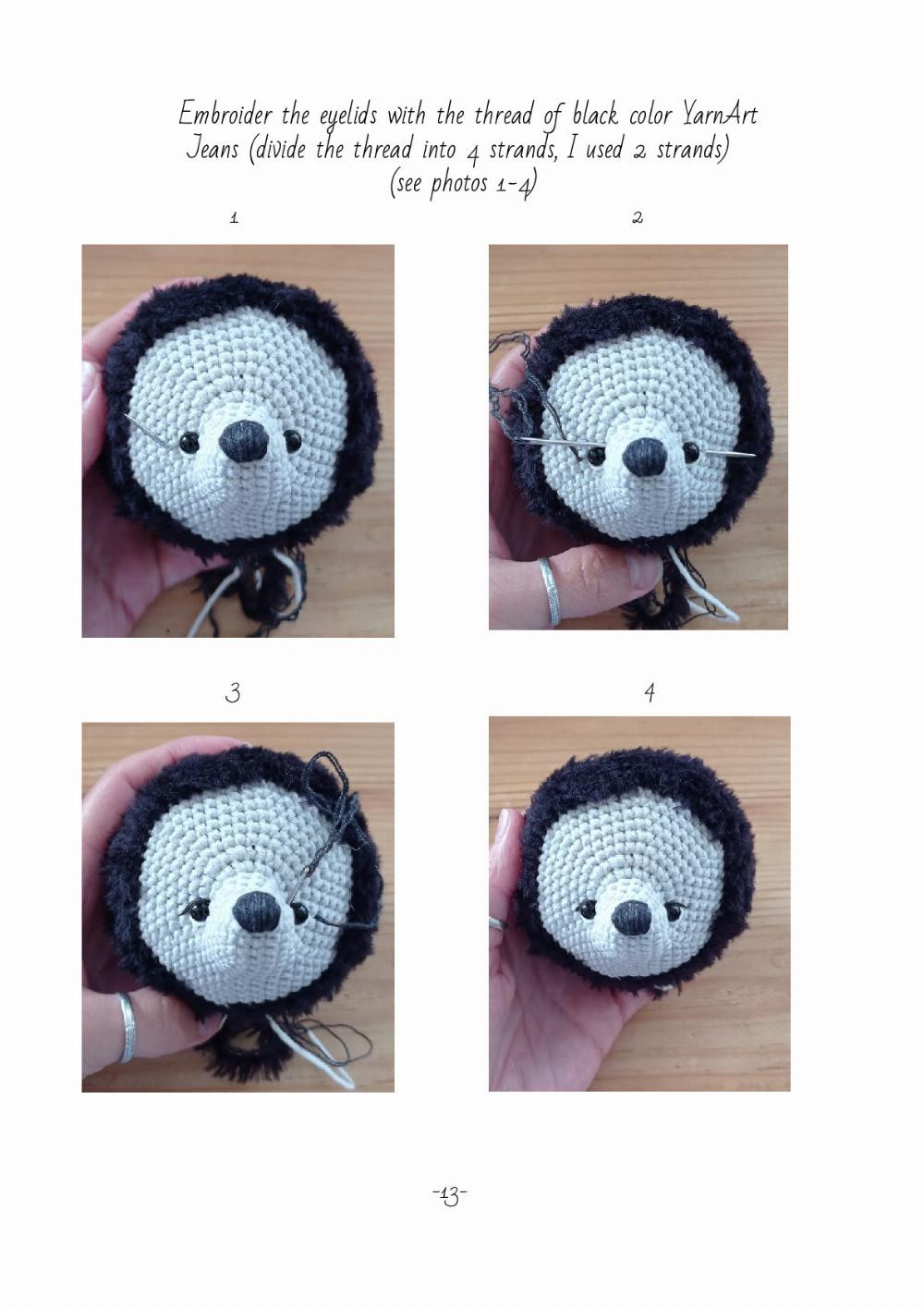 Crochet toy pattern "Hedgehog"