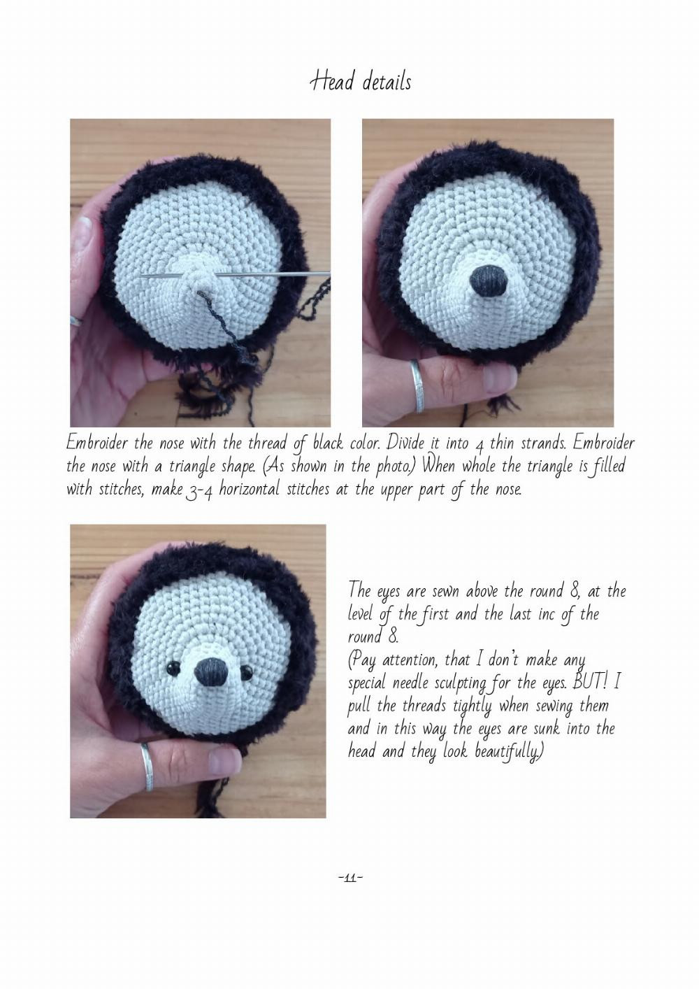 Crochet toy pattern "Hedgehog"