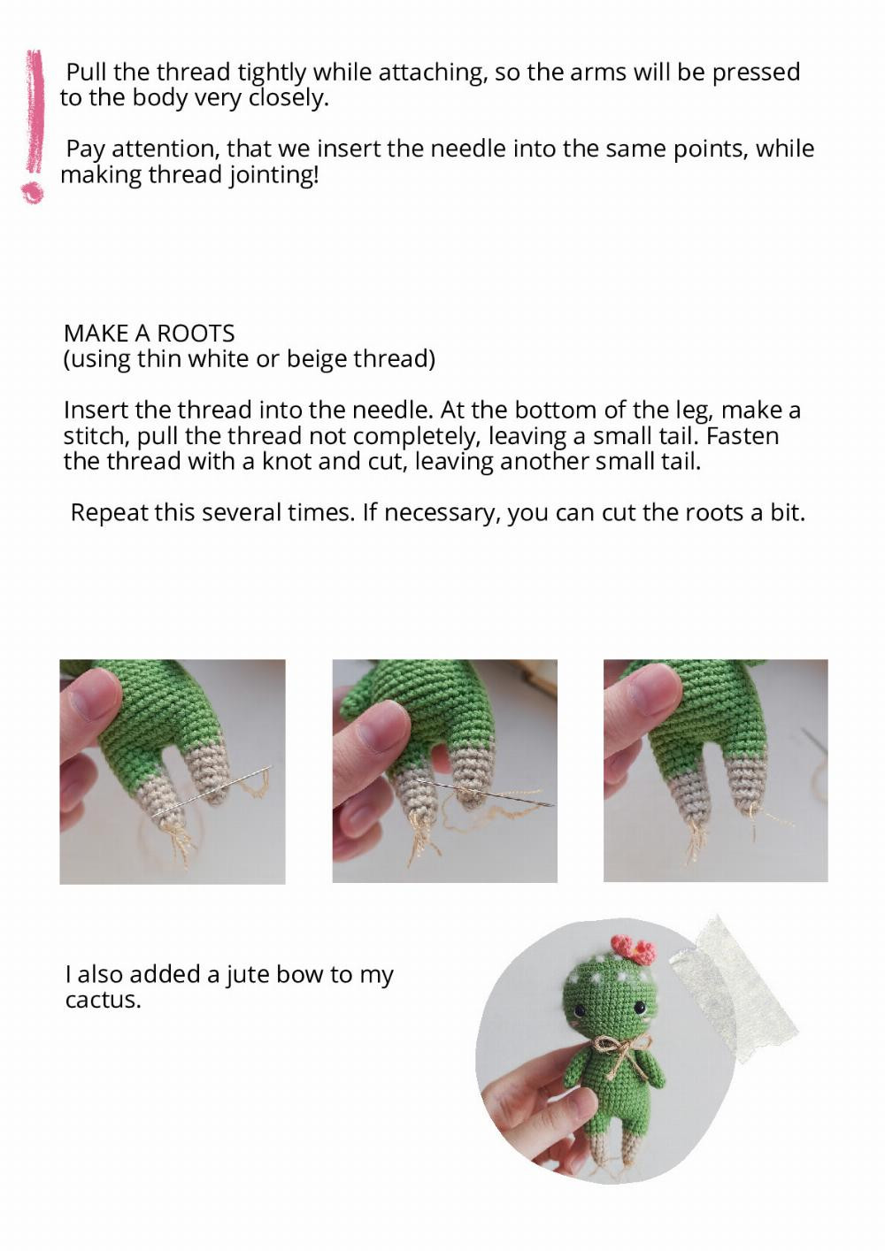 Crochet toy pattern LITTLE CUTE CACTUS