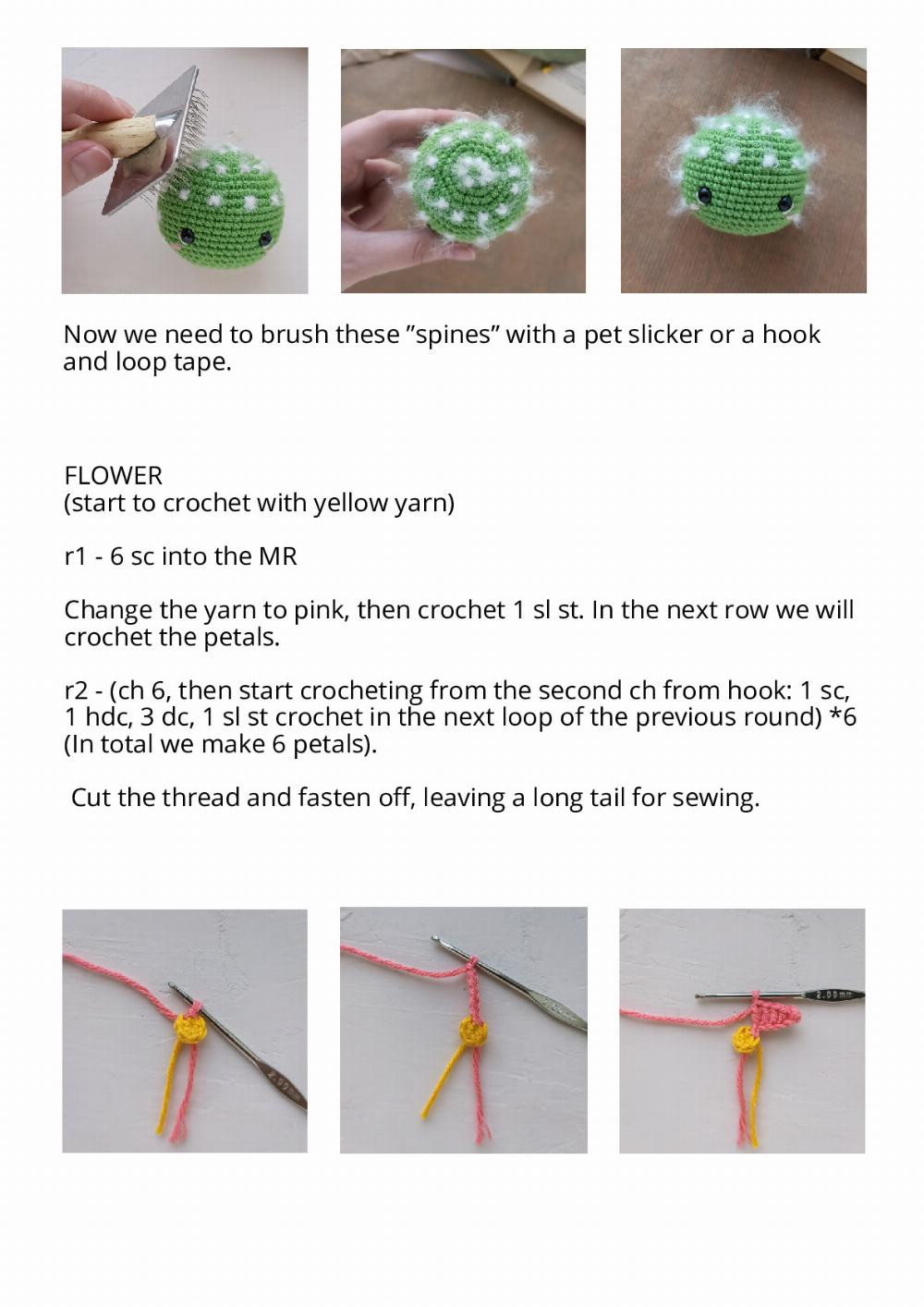 Crochet toy pattern LITTLE CUTE CACTUS