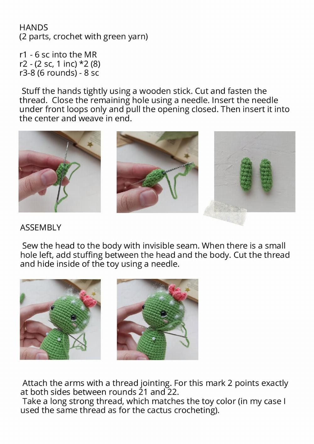 Crochet toy pattern LITTLE CUTE CACTUS