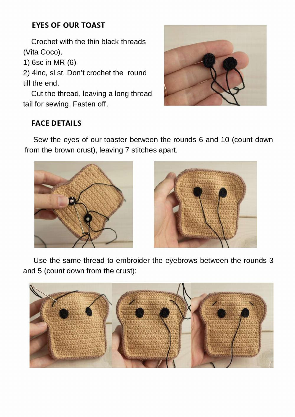 Crochet toy pattern Little toaster