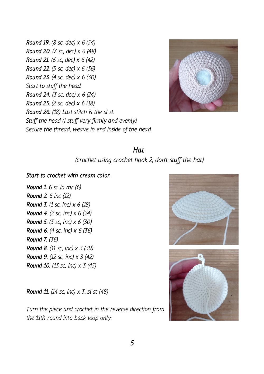 Crochet toy pattern "Mushroom"