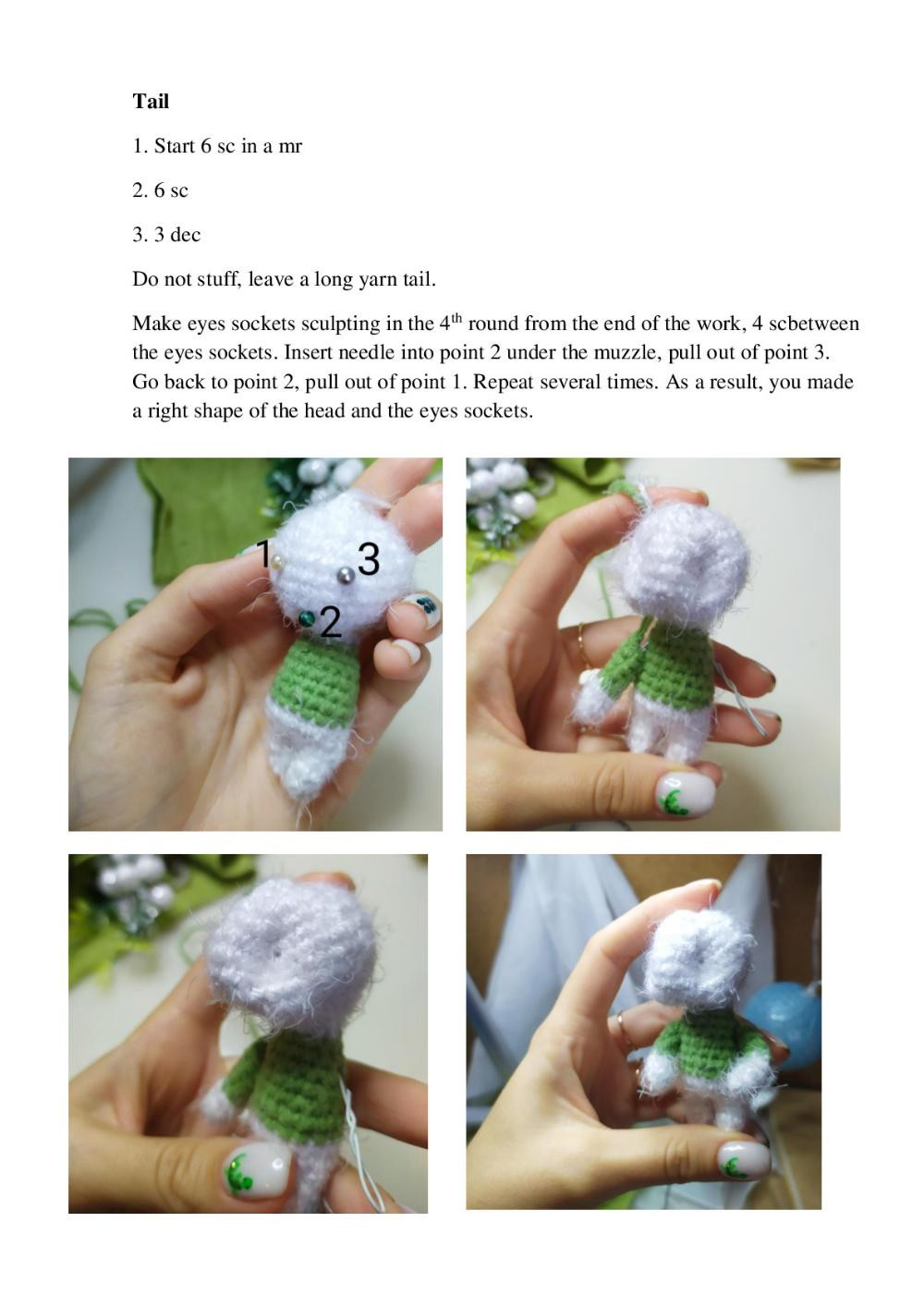 Crochet toy pattern Ostin the rabbit “Pocket zoo”