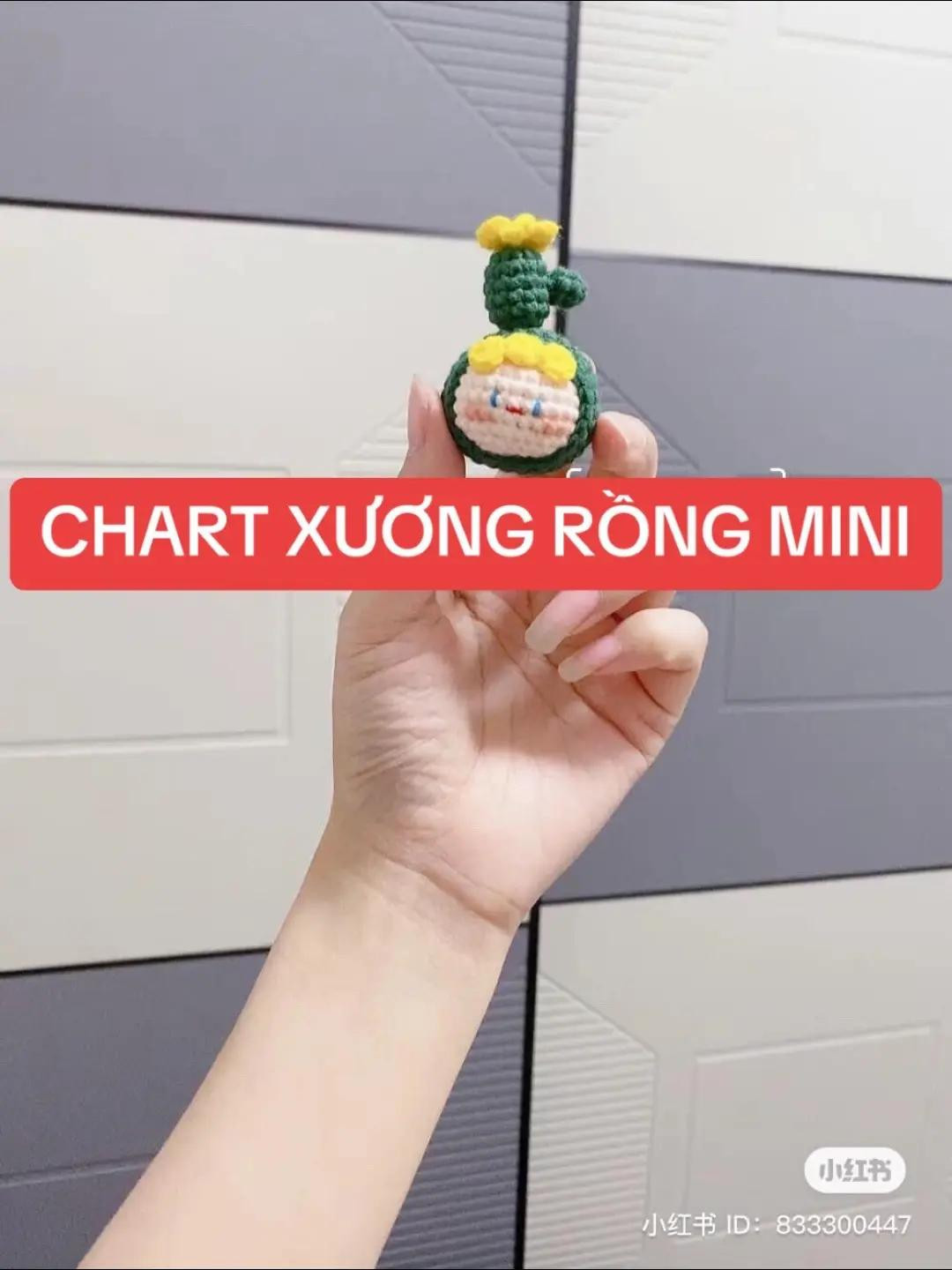 cu shin, chart móc chiếc răng và bàn chải, túi mini, balo mini, xương rồng mini,