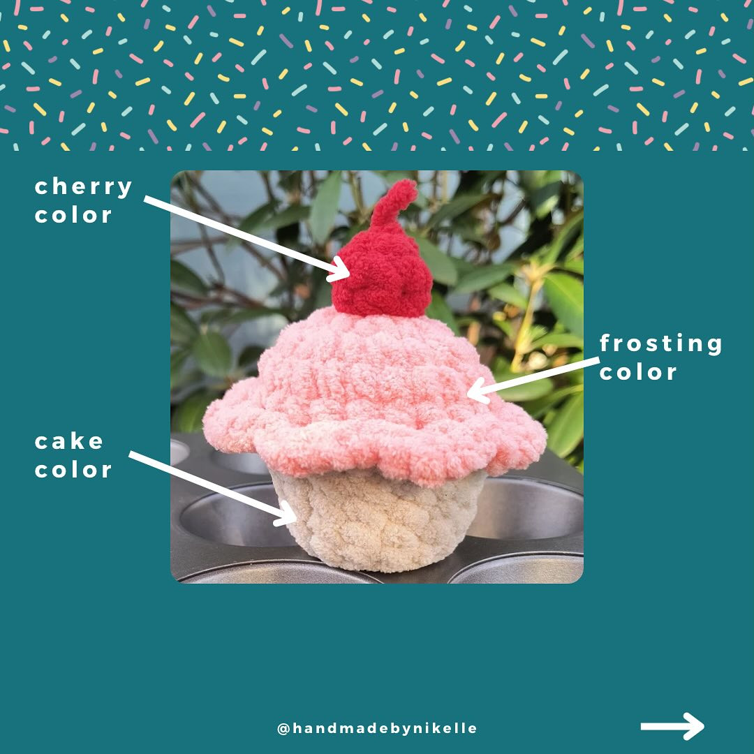 cupcake free crochet pattern