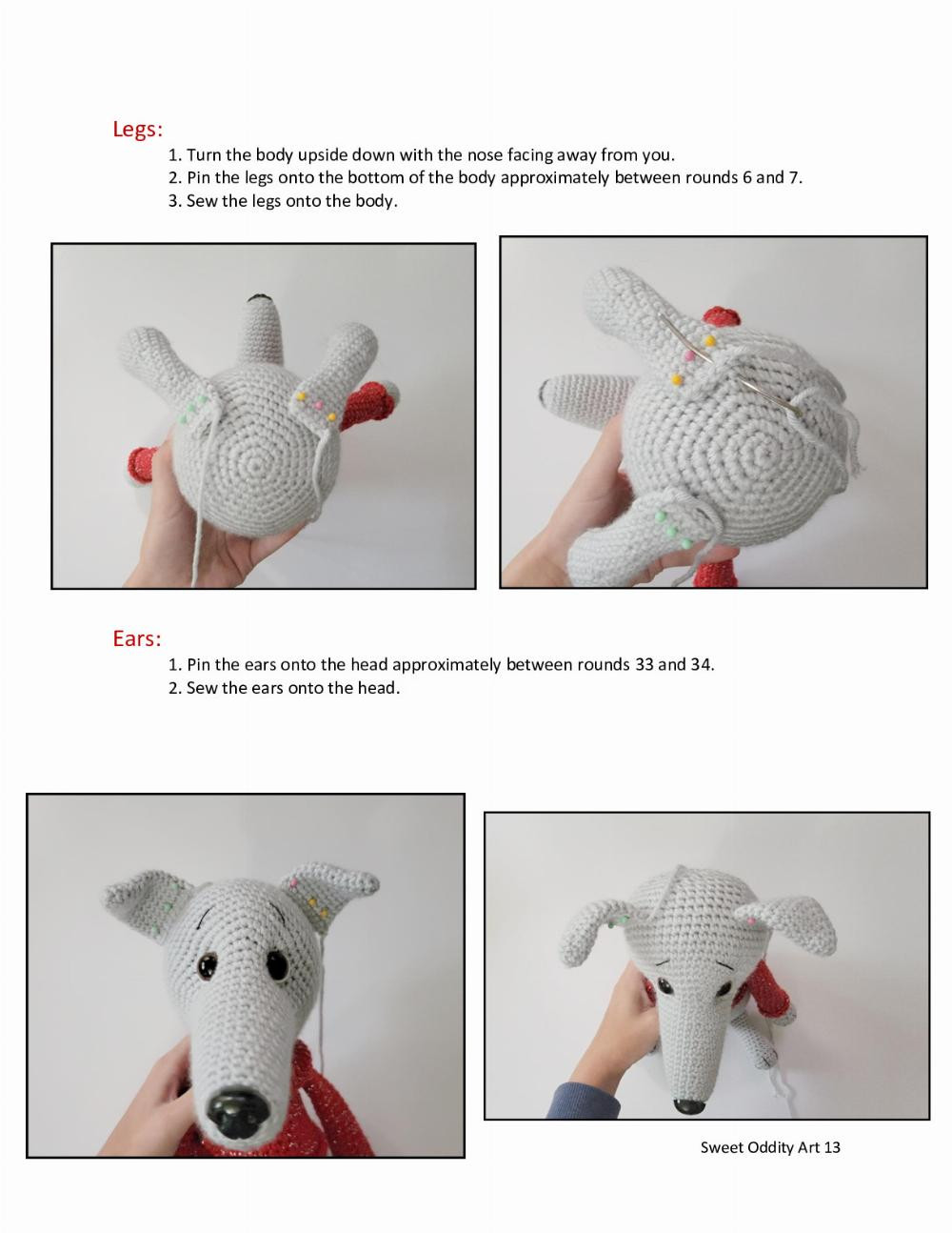 Dash the Greyhound Crochet Pattern