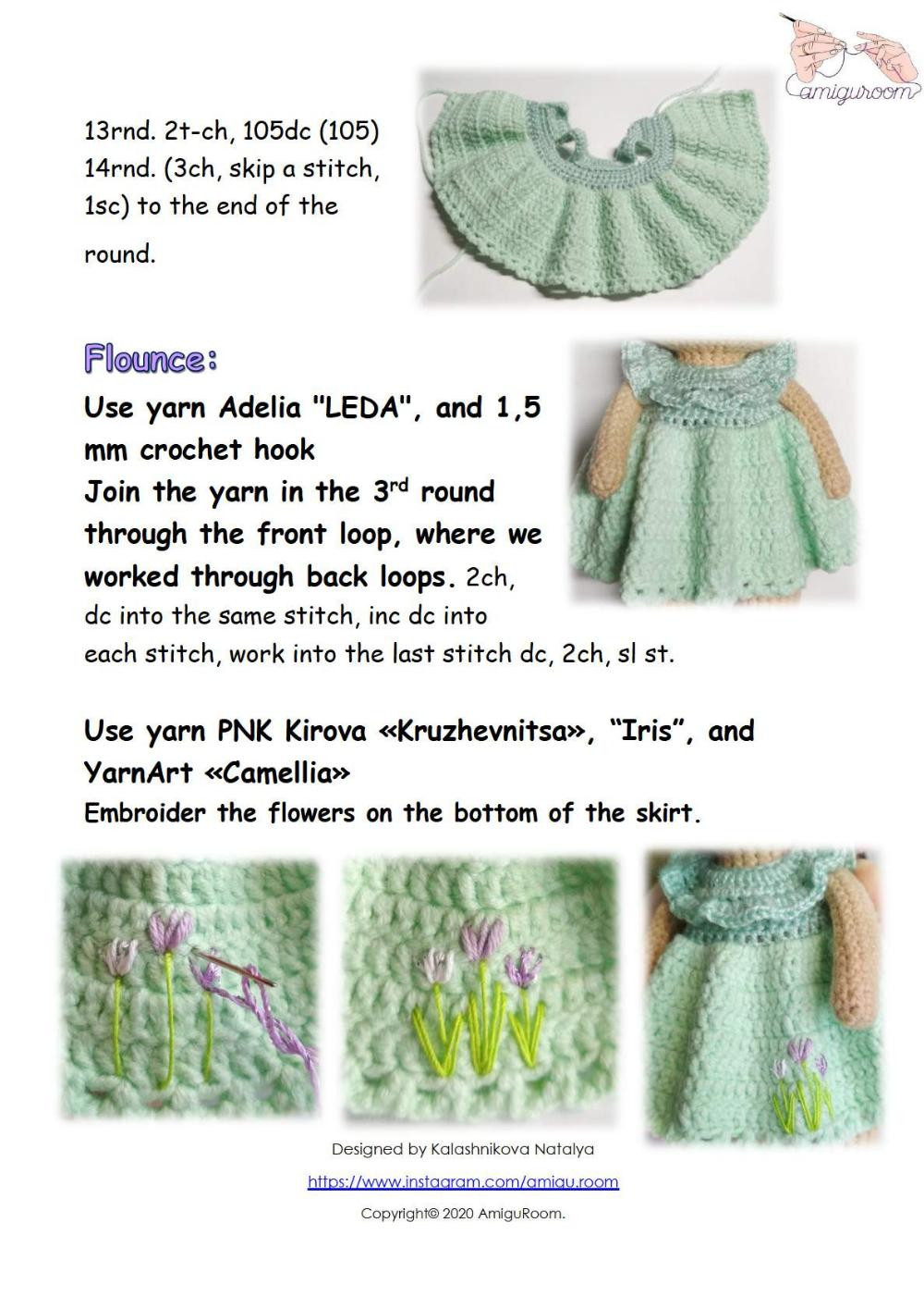 doll outfit pattern the 8th day of march