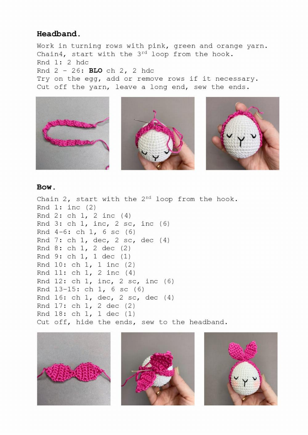 Easter Bunny Eggs crochet pattern