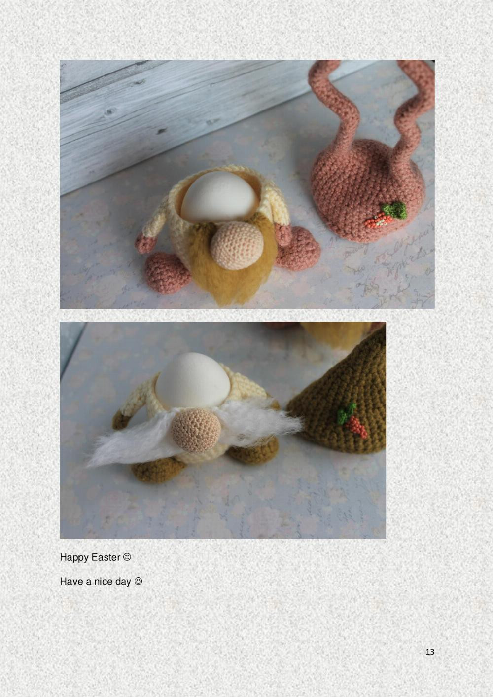 easter egg holder gnomes crochet pattern