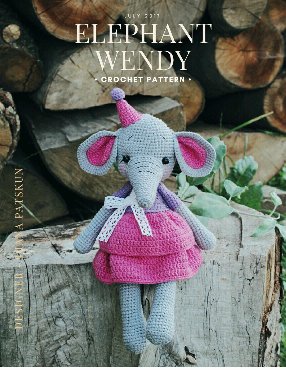 ELEPHANT WENDY crochet pattern