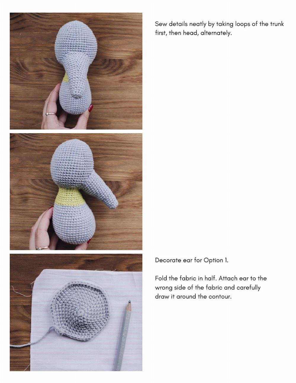 ELEPHANT WENDY crochet pattern