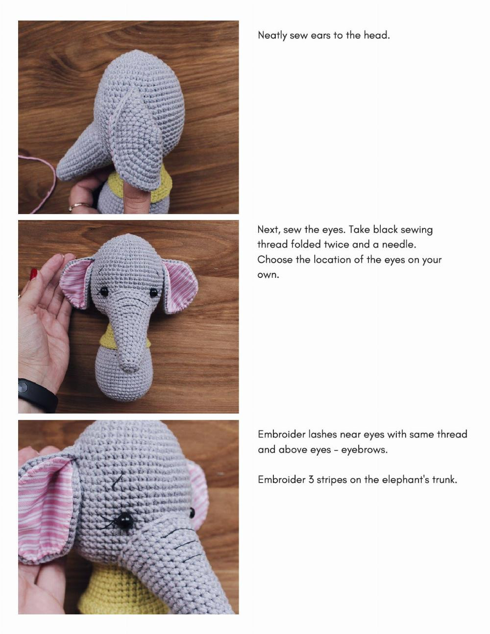 ELEPHANT WENDY crochet pattern