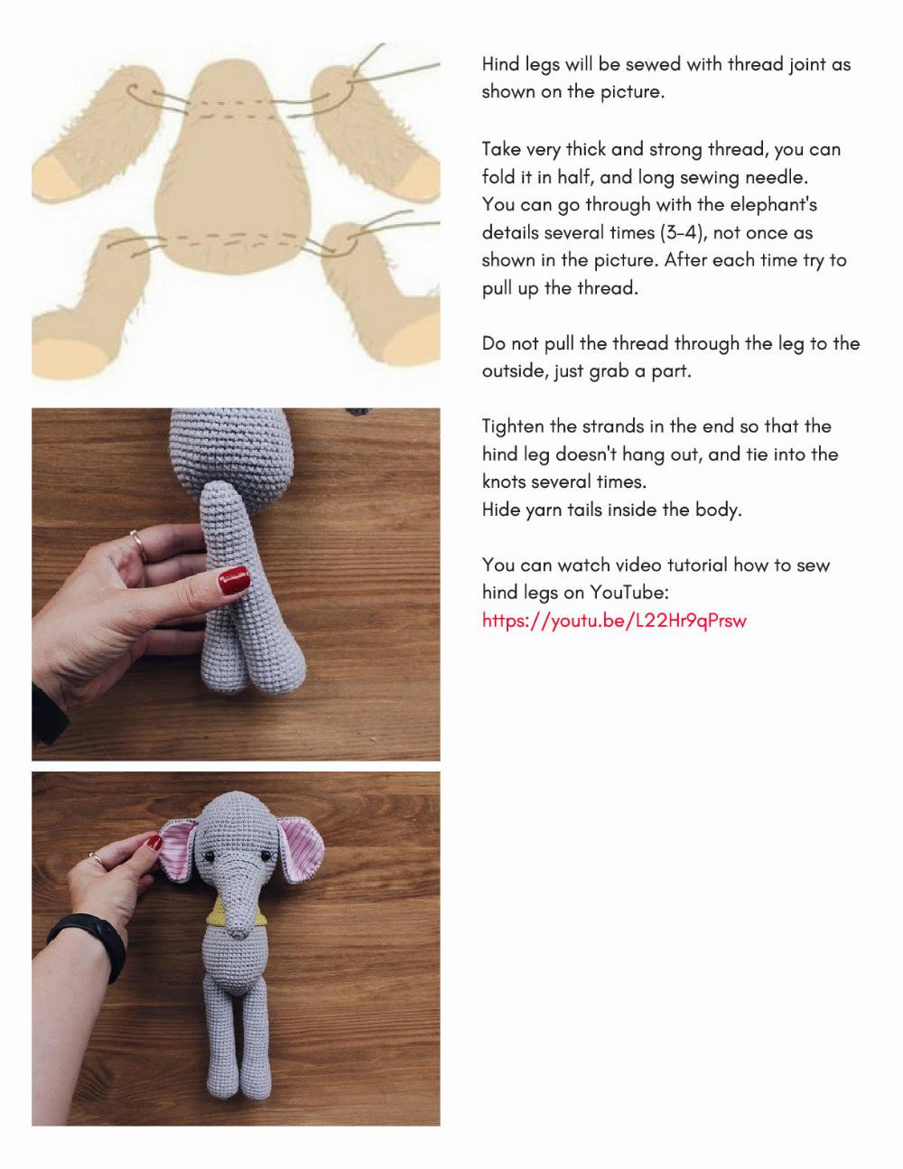 ELEPHANT WENDY crochet pattern