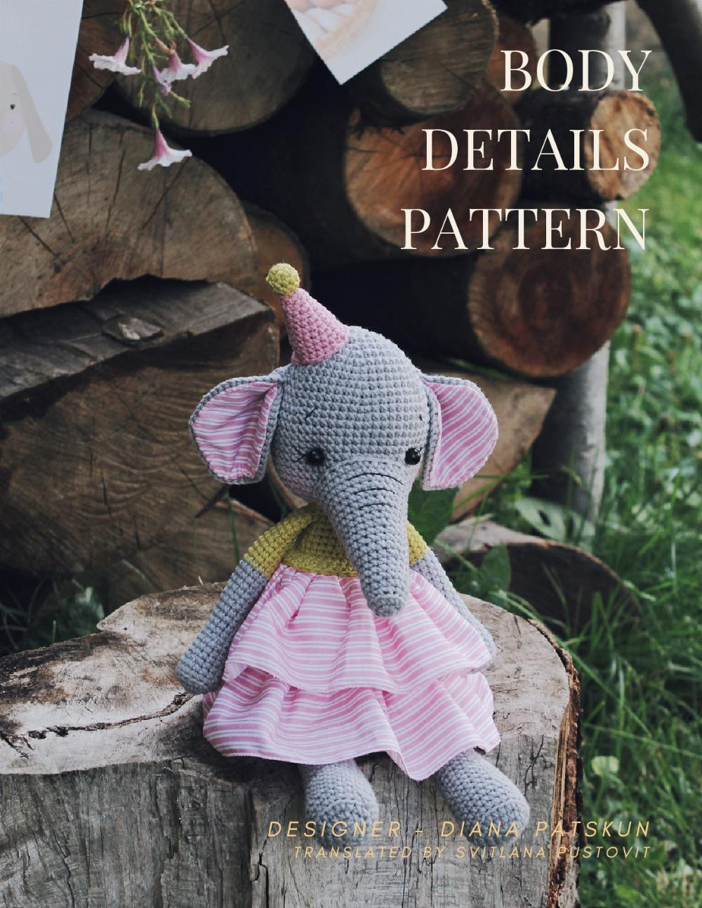 ELEPHANT WENDY crochet pattern