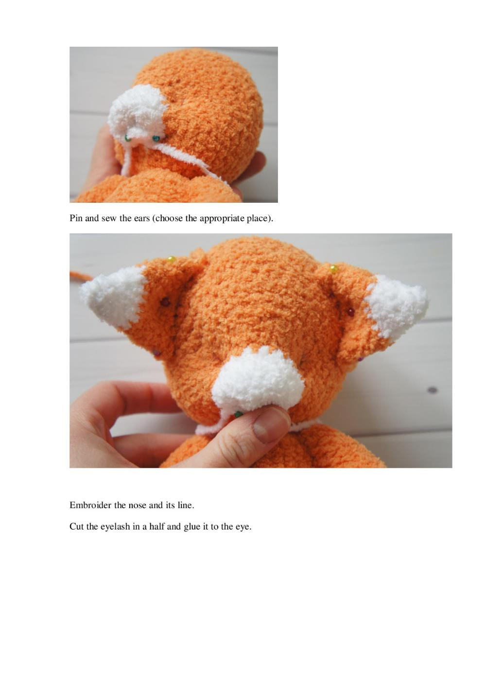 English crochet pattern «Little Fox»