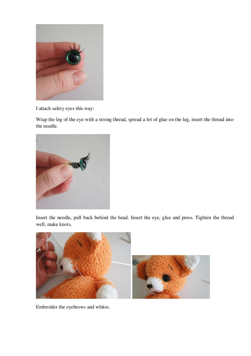 English crochet pattern «Little Fox»