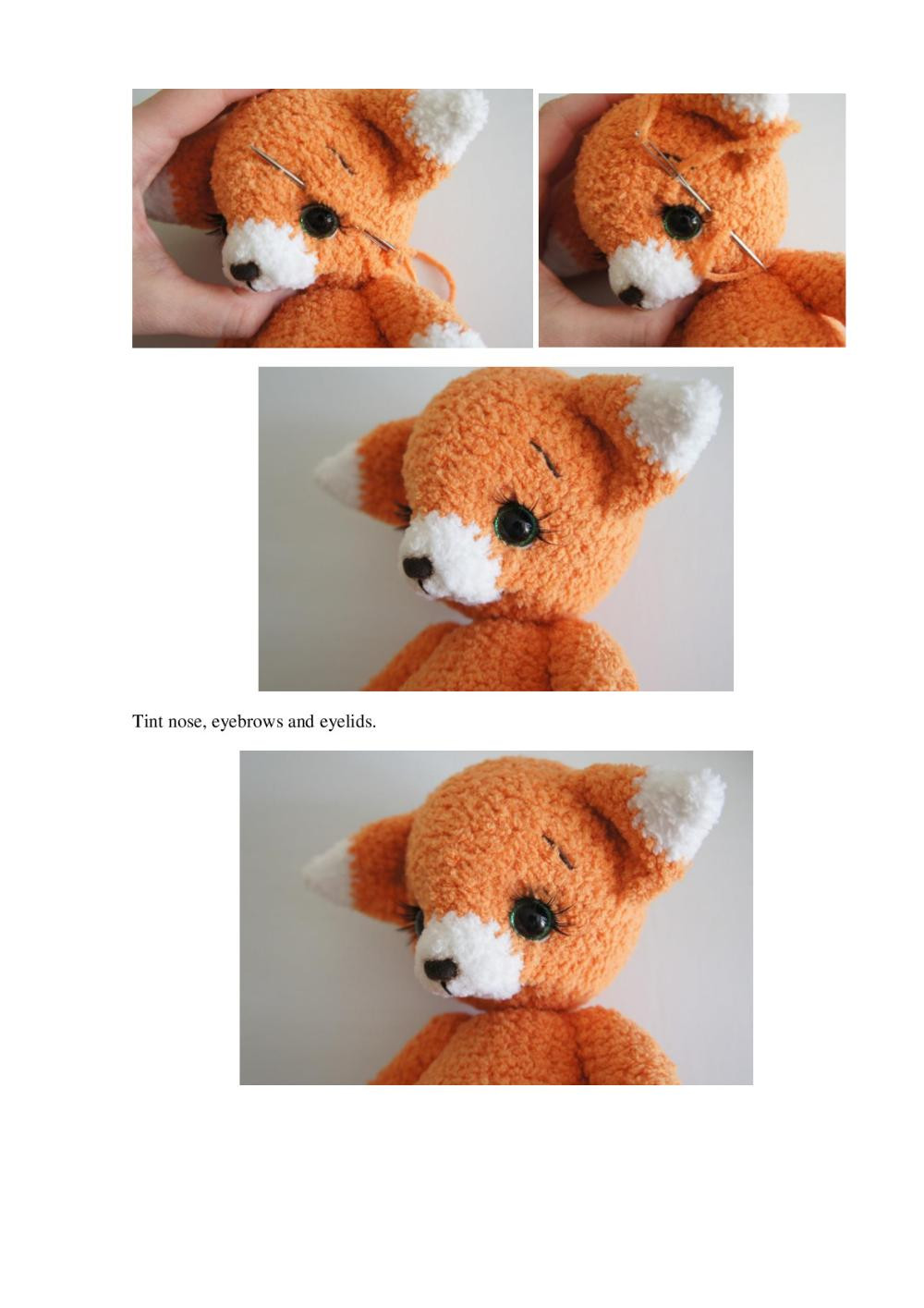 English crochet pattern «Little Fox»