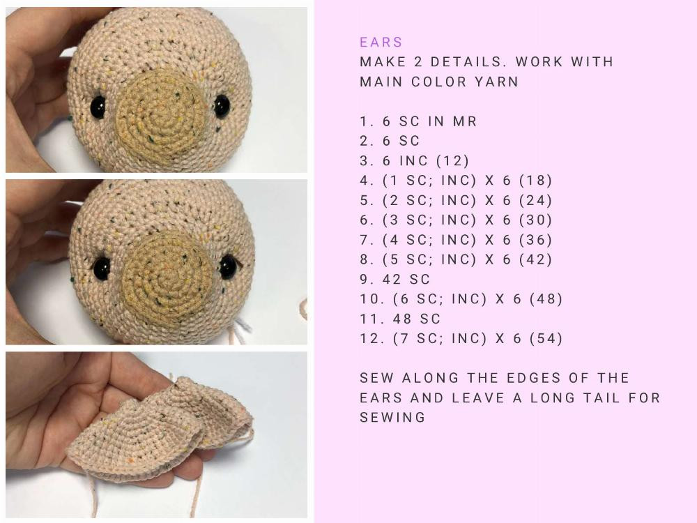 English pattern “Piggy maya”