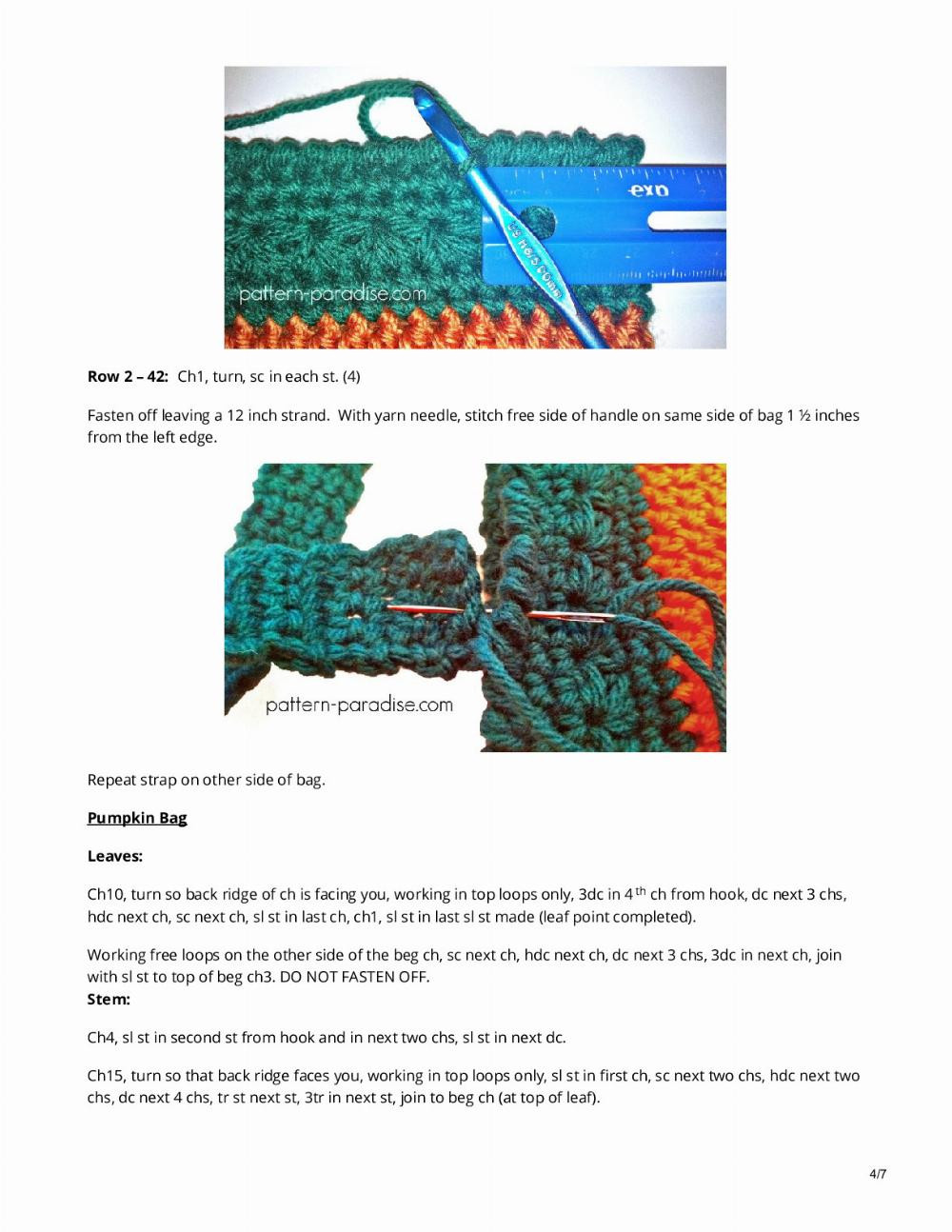 Free Crochet Pattern: Halloween Bags