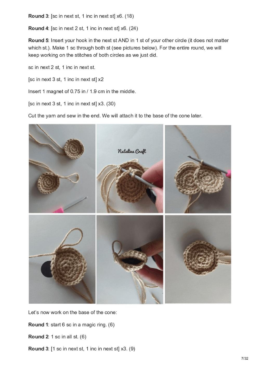 Free crochet pattern: Make your own ice cream