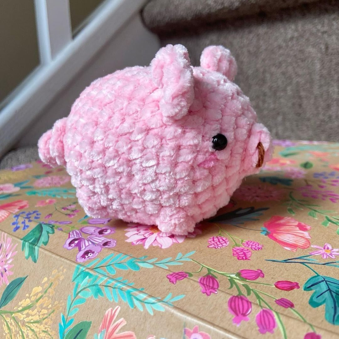 free crochet pattern no sew piggy